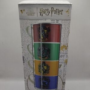 NEW Harry Potter House Crest Stackable Mugs - Multi Colored (Wizarding World)